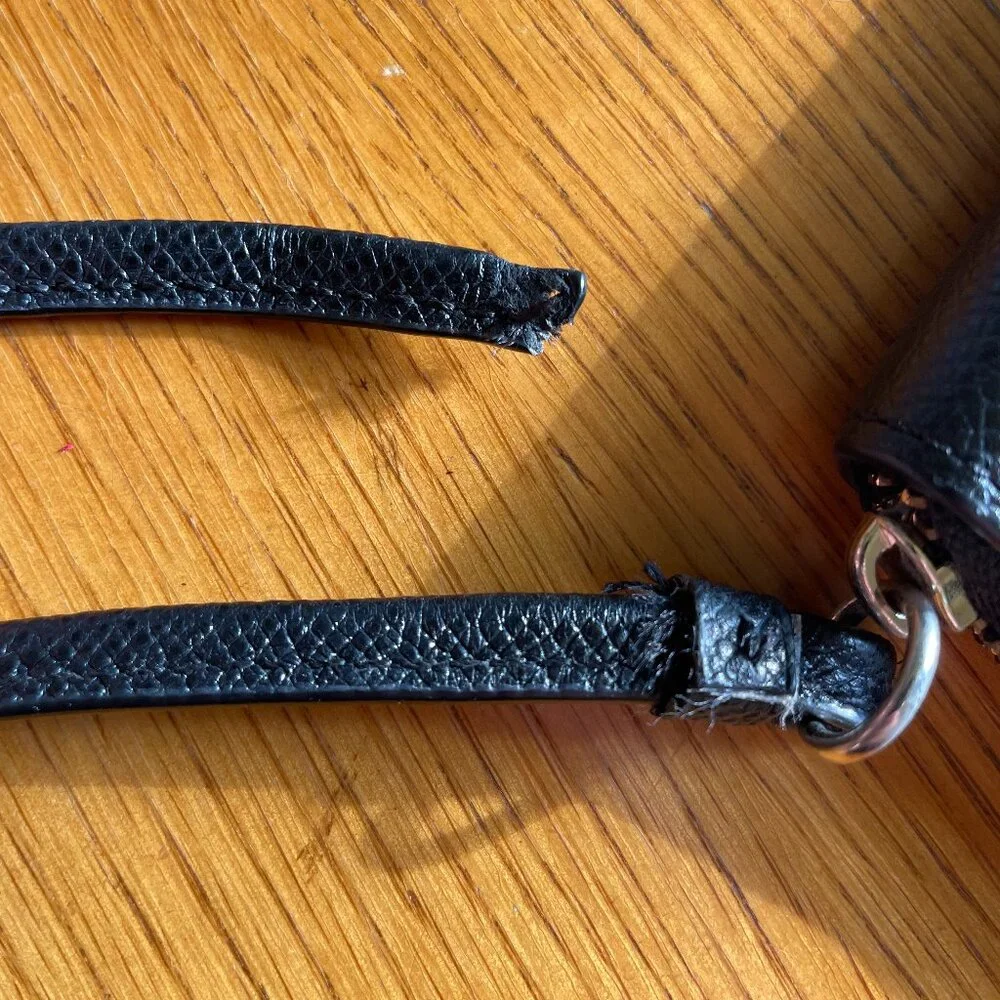 Coach Black Leather Zip Wristlet Wallet - Picture 9 of 11